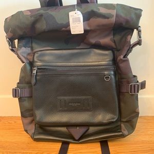 Coach Terrain Roll Top Backpack